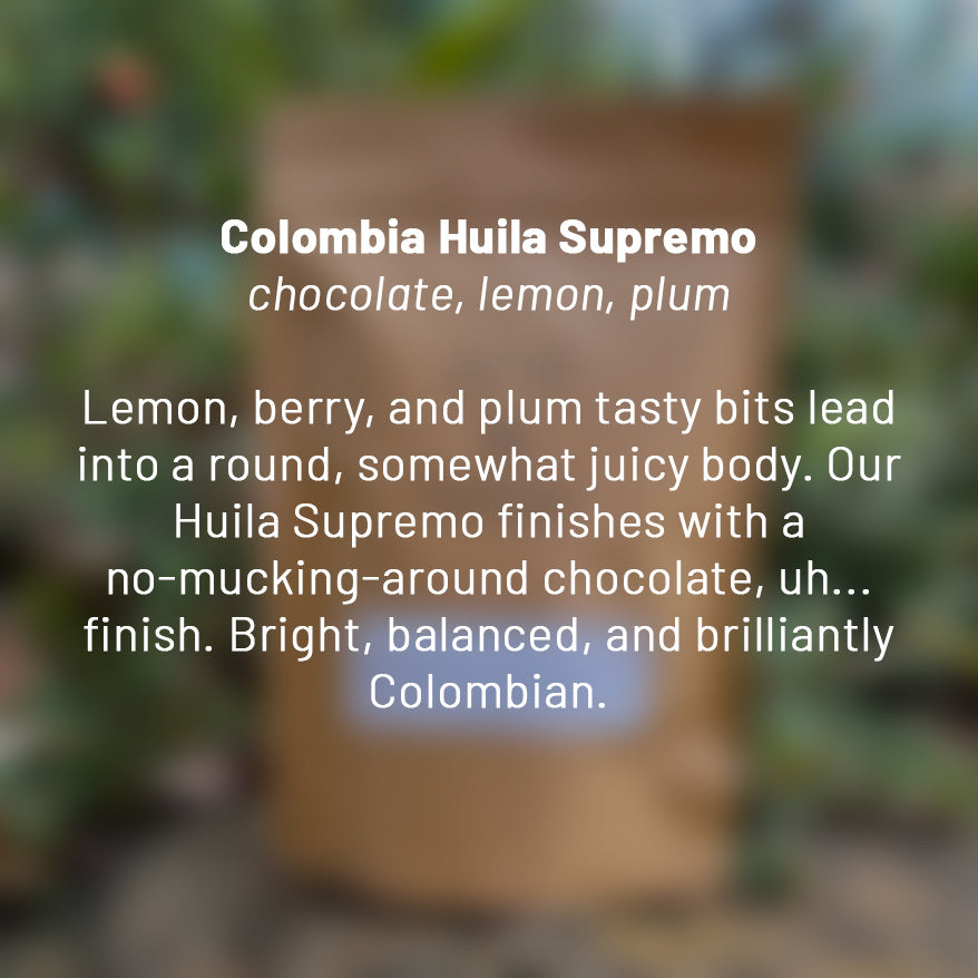 Colombia Huila Supremo roasted coffee beans - Premium coffee beans from Dancing Goat Coffee Roasters - From just $15! Shop now