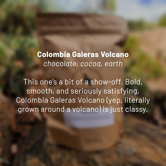 Colombia Galeras Volcano roasted coffee beans - Premium coffee beans from Dancing Goat Coffee Roasters - From just $15! Shop now