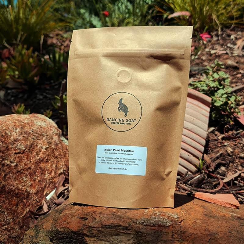 India Pearl Mountain roasted coffee beans - Premium coffee beans from Dancing Goat Coffee Roasters - From just $15! Shop now